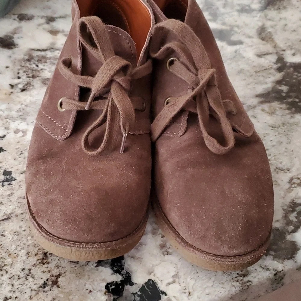 Lucky Brand Ankle Boots Emillia Size 6.5 Booties Brown